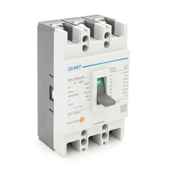 Автоматический выключатель AC CHNT NM1-125S/3300-100А 3P, 380В. 100A. 8КА/400В