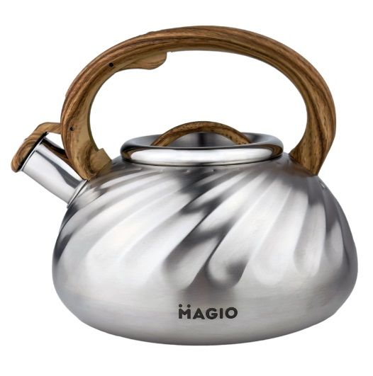 Чайник із свистком Magio MG-1194 3 л сріблястий | Зображення 2