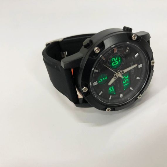 Військовий годинник з секундоміром SKMEI, Чоловічий годинник із пластиковим ремінцем QX-13 | Зображення 6