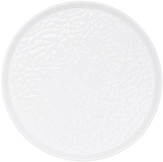 Тарілки порцелянові "White City" Bubbles Ø24см, набір 2 круглі тарілки