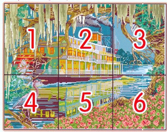 Набор для вышивания по нанесённой на канву схеме "Sailing". AIDA 14CT printed 56*45 см | Зображення 3