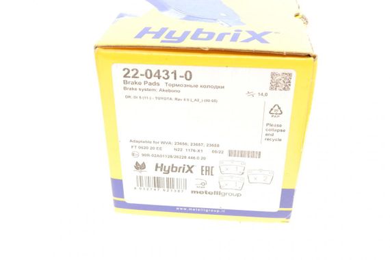Колодки тормозные задние Toyota Rav4 II 00-05 22-0431-0 | Зображення 8