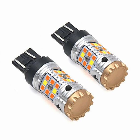 Світлодіодні лампи TORSSEN Pro W21 / 5W (7443) white / amber Can Bus 21W / 21W (Комплект 2шт)