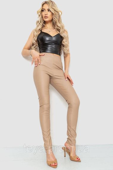 Лосини жіночі цвіт бежевий розмір M FA_007419 | Зображення 1