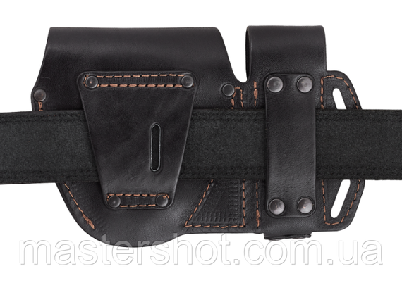 Чохол подвійний під магазин ПМ  наручники чохол для наручників подсумок для магазину ПМ шкіряний чорний | Зображення 1