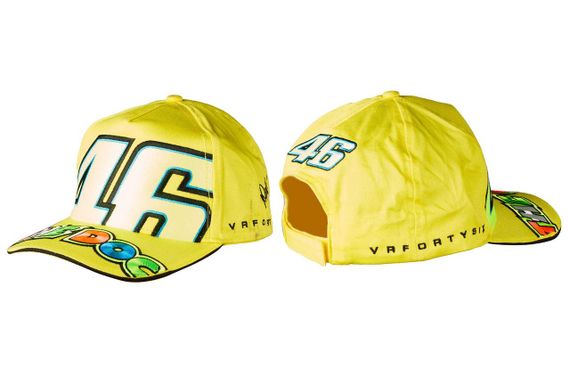 Бейсболка   46 VALENTINO ROSSI   (желтая, 100% хлопок)
