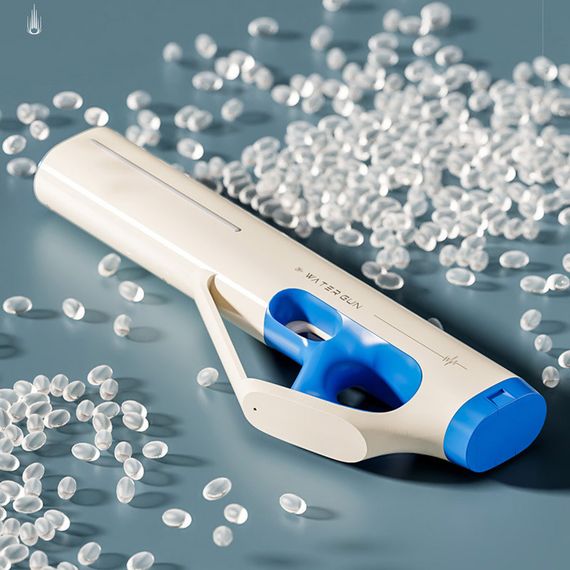 Водный аккумуляторный автомат Water Gun 185-66 (400ml) with lithium battery White / Blue | Зображення 4