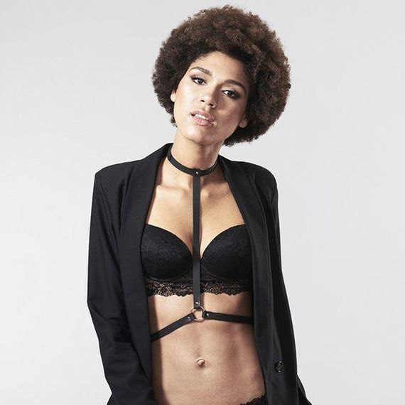 Портупея Bijoux Indiscrets MAZE - I Harness Black, екошкіра, дуже стильна | Зображення 6