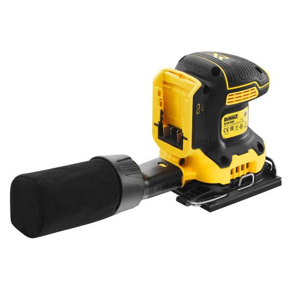 Шлифмашина вибрационная аккумуляторная 115х108 мм DeWALT DCW200NT | Зображення 1