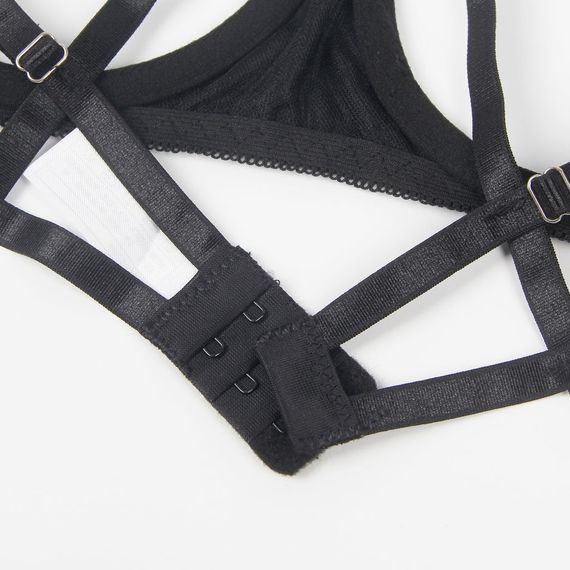 Комплект белья с лифом-бантом Star Night, черный, XS-S sexstyle | Зображення 8