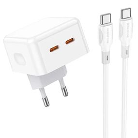 СЗУ Borofone BA76A Source PD35W (2Type-C) + Type-C to Type-C