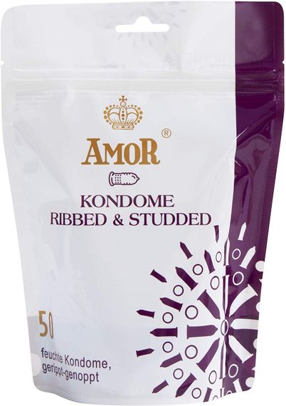 Презервативи - Amor Ribbed & Studded, 50 шт. | Зображення 2