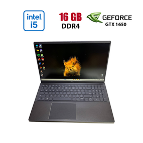 Игровой ультрабук Dell Vostro 7500 / 15.6" (1920x1080) IPS / Intel Core i5-10300H (4 (8) ядра по 2.5 - 4.5 GHz) / 16 GB DDR4 / 256 GB SSD / nVidia GeForce GTX 1650, 4 GB GDDR6, 128-bit / WebCam б/у