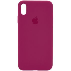 Чохол Silicone Case Full Protective (AA) для Apple iPhone XS Max (6.5") Червоний / Rose Red