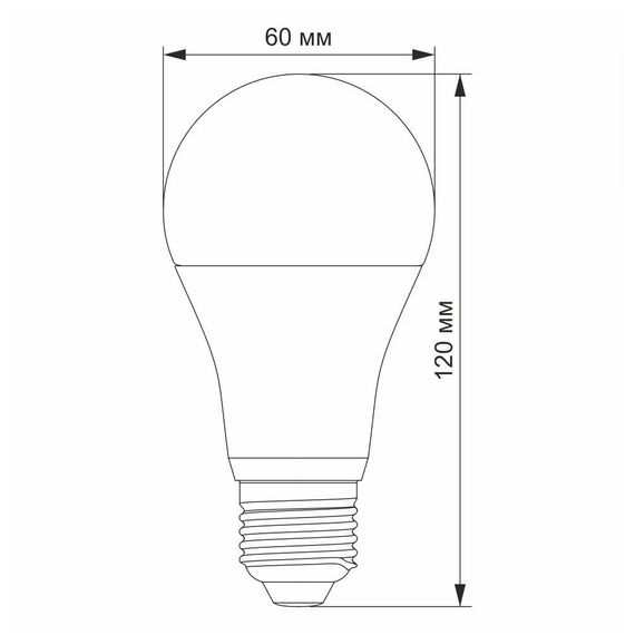 Світлодіодна лампа VIDEX  A65e 15W E27 3000K | Зображення 2