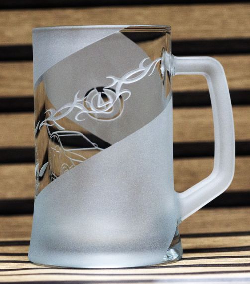 Подарочный пивной бокал  670 мл с гравировкой авто надписью лого Лексус РХ 350Lexus RX 350 | Зображення 2