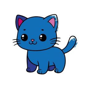 Детская раскраска пальчиковыми красками "Забавный котенок" 15624-AC 25х25 см