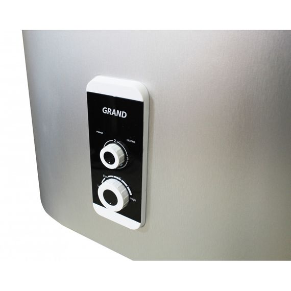 Водонагрівач WILLER Grand, 2,0 кВт, "сухий" ТЕН, 50 л, прямокутний, вертикальний, світлий алюміній (EV50DR) | Зображення 3