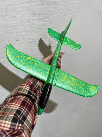 Детский метательный самолёт-планер C28006(Green) длина 24 см | Зображення 3