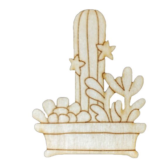 Набор детского творчества Роспись по дереву «Магниты-кактусы» РД-009 | Зображення 5