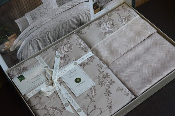 Постільна білизна La Romano Premium Satin 200×220 Dema Beige | Зображення 3