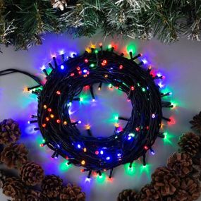 Гірлянда Нитка від мережі 28 м, 400 LED, RD-7136, Різнокольорова / Світлодіодна гірлянда на ялинку
