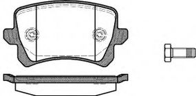 Колодка гальм. диск. AUDI Q3, VW PASSAT, TIGUAN задн. (вир-во REMSA) REMSA 134200 на VW PASSAT (362)