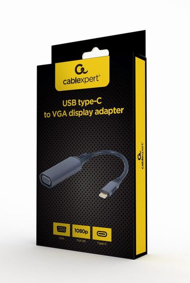 Адаптер-перехідник USB Type-C на VGA, Cablexpert A-USB3C-VGA-01 | Зображення 3