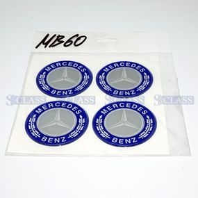 Наклейки на колесный колпак Mercedes Benz (d=60 mm 4 шт.), Турция, MB60,