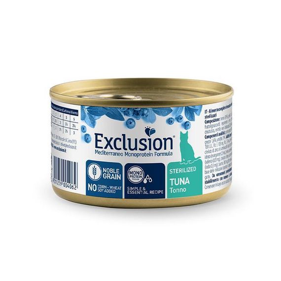 Exclusion Cat Sterilized Tuna консерва для стерилизованных котов с тунцом 85 г