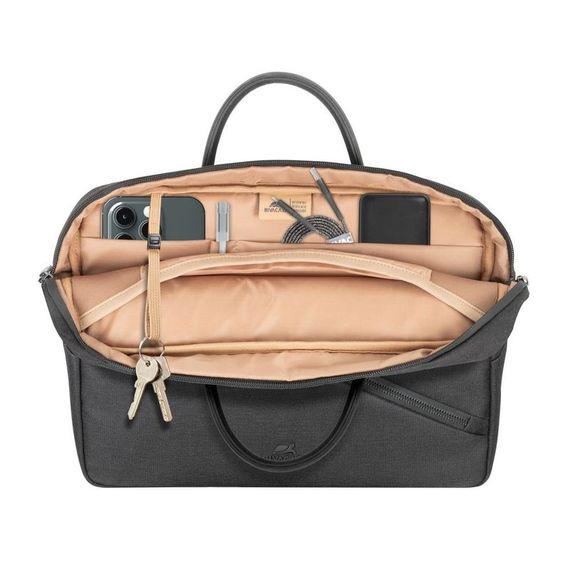 сумка  для ноутбука 15 RivaCase 8124 (Black) ECO чорна | Зображення 7