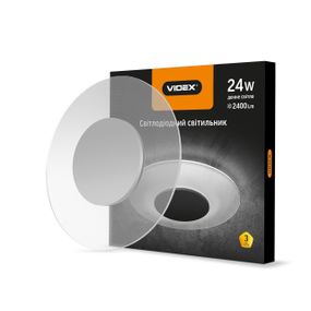 LED світильник акриловий круглий VIDEX 24W 4100K