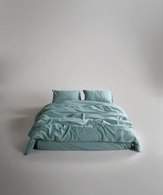 Постельное белье Limasso Stonewashed Ranforce 200 х 220 см Mineral Blue