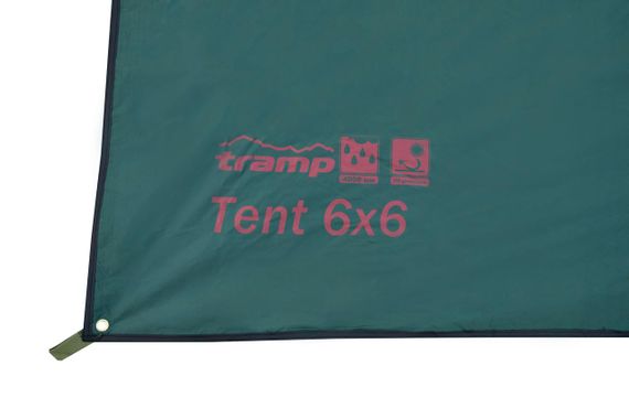 Тент туристичний Tramp Tent 6х6 зелений, тент трамп для кемпінгу, риболовлі, походу, навіс | Зображення 4