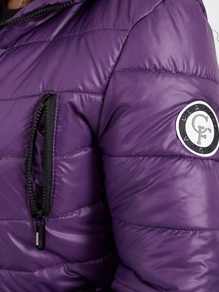 Елегантна жіноча парка, арт. 300, фіолетовий | Зображення 3