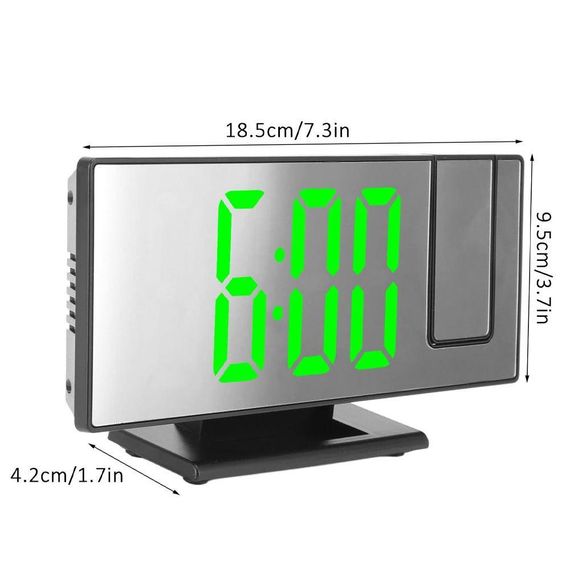 Годинник настільний з проекцією часу, DS-3618LP, від USB / Дзеркальний годинник з будильником / Електронний годинник з LED | Зображення 8