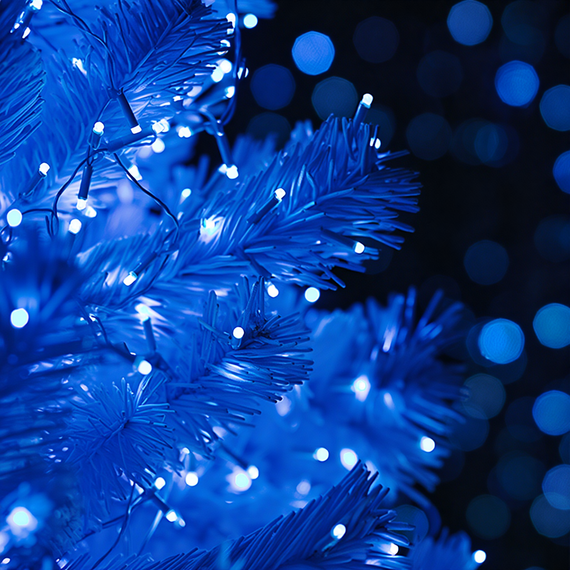 Гірлянда Різдвяна фея вулична 100 м 1000 LED білий провід Синій CF1000L100MWBL | Зображення 3