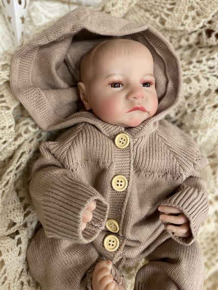 Силиконовая Коллекционная Кукла Реборн Reborn Девочка Сима (Виниловая Кукла) Высота 50 см | Зображення 2