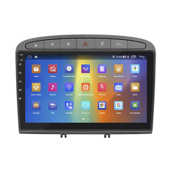 Штатная магнитола 9" Lesko для Peugeot RCZ I 2010-2012 4/64Gb CarPlay 4G Wi-Fi GPS Prime IPS 8 ядер Пежо | Зображення 1