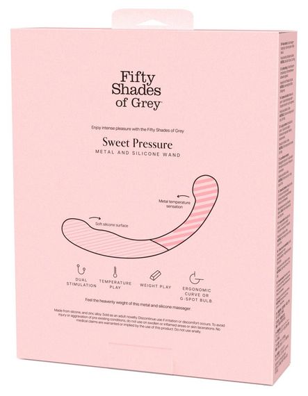 Двосторонній фалоімітатор, масажер точки G Fifty Shades of Grey силікон та метал Sex Aura | Зображення 2