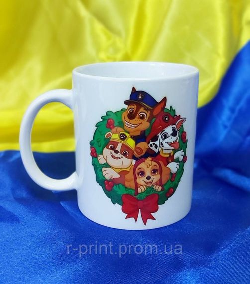 Чашка керамічна з принтом Paw Patrol Christmas 330 мл (2427-107/1)