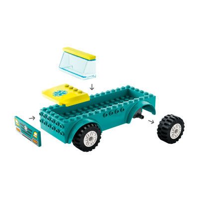 Конструктор LEGO City Карета швидкої допомоги й сноубордист 79 деталей (60403) | Зображення 3