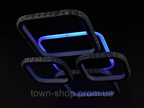 Люстра потолочная LED A77074/2+2RGB-bk Белый 12х41х60 см. | Зображення 6