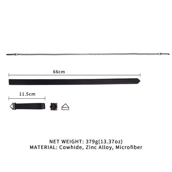 Поводок LOCKINK Tied Collar with Leash Set - Black sexstyle | Зображення 9