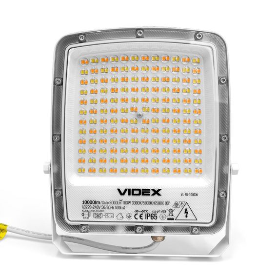 Світлодіодний прожектор VIDEX F5 100W 3000-5000-6500K 230V White (VL-F5-100CW) | Зображення 1