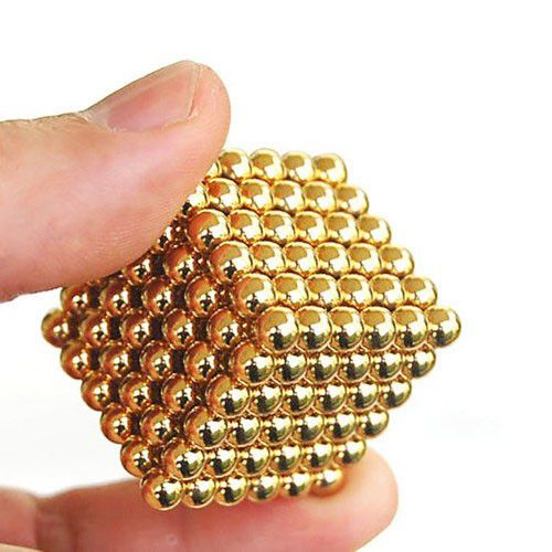 Магнітна іграшка неокуб Нео NeoCube Золотий, Неокуб магнітний конструктор, QI-172 Неокуб залізний | Зображення 9