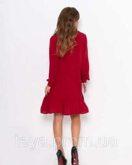 Плаття для жінок колір бордовий розмір S FI_000183 | Зображення 2