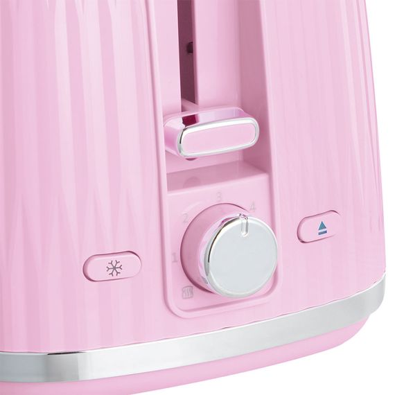 Тостер Russell Hobbs Eden 800Вт, пластик, підігрів, розморожування, малиновий (27372-56) | Зображення 2