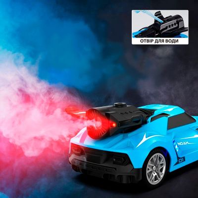 Радиоуправляемая игрушка Sulong Toys Spray Car - Sport (голубой, 1:24, свет, функция туман) (SL-354RHBL) | Зображення 4