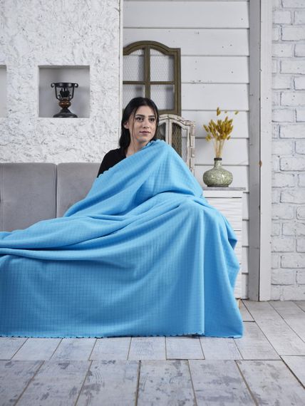 Флисовый Плед 185x215см “Полар” Голубой | Зображення 1